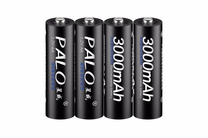 8Pcs ПАЛО 1.2V AA батареи Rechargeble батареи 3000mah 2A Baterias Ni-MH аккумуляторная батарея для фонарика