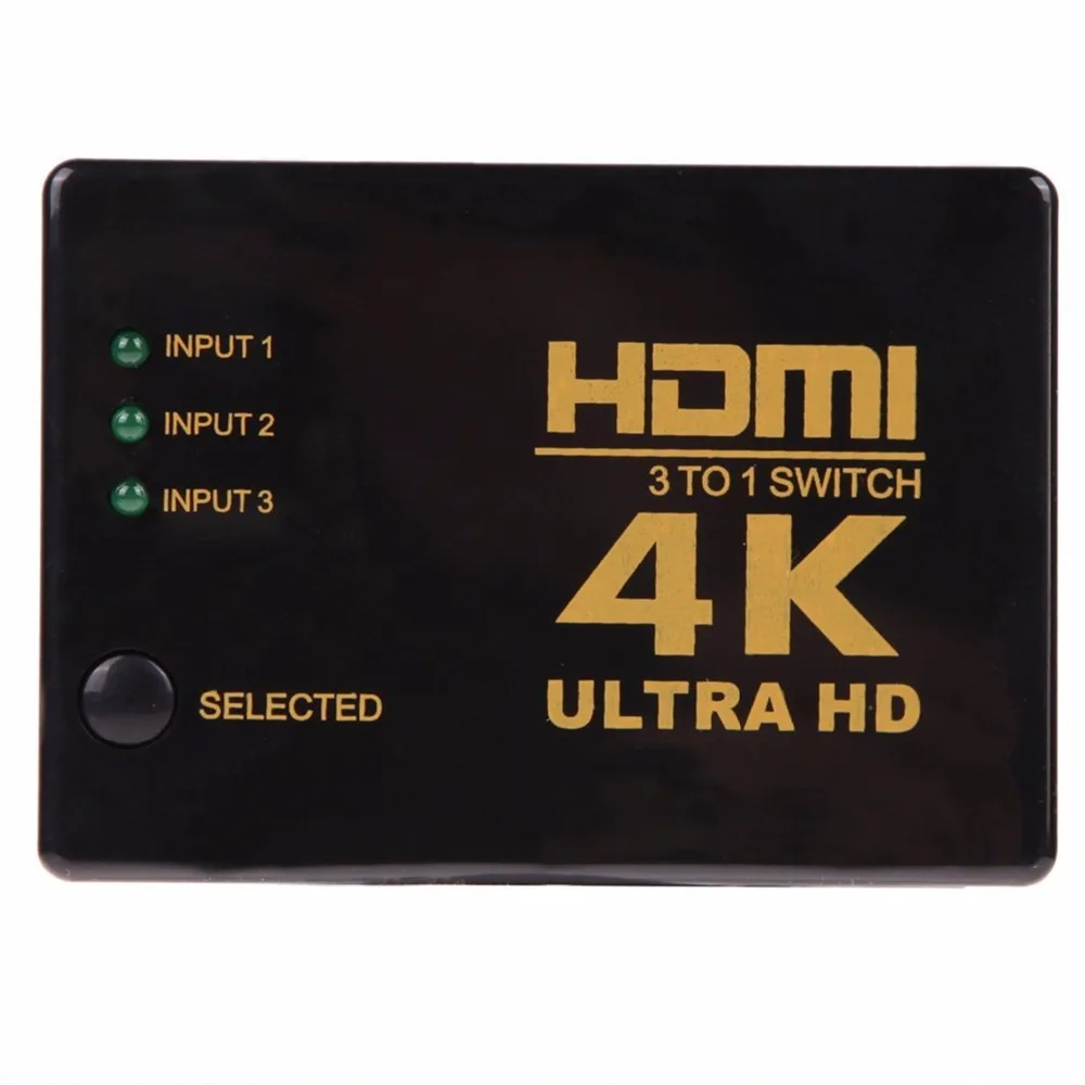 Видеопереключатель 1080P 4K * 2K HDMI сплиттер 3 входа 1 выход концентратор для DVD HDTV Xbox PS3