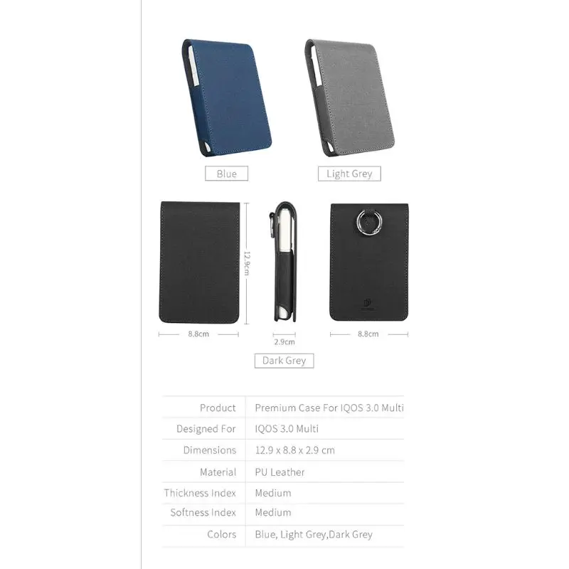 Модный кожаный портативный мини чехол для IQOS 3 Bag 0 мульти защитный сигареты сумка