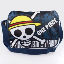 Anime de Una Pieza Cosplay Mono D Luffy Anime Bolsos oblicua bolso del estudiante ocasional hombro bolsa de hombre y mujer de animación infantil regalo