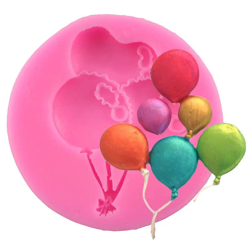 

Three Balloons Silicone Cake Mold Baking Tools Fondant DIY Cake Decorating Chocolate Cookie Soap Molds Cooking Tool