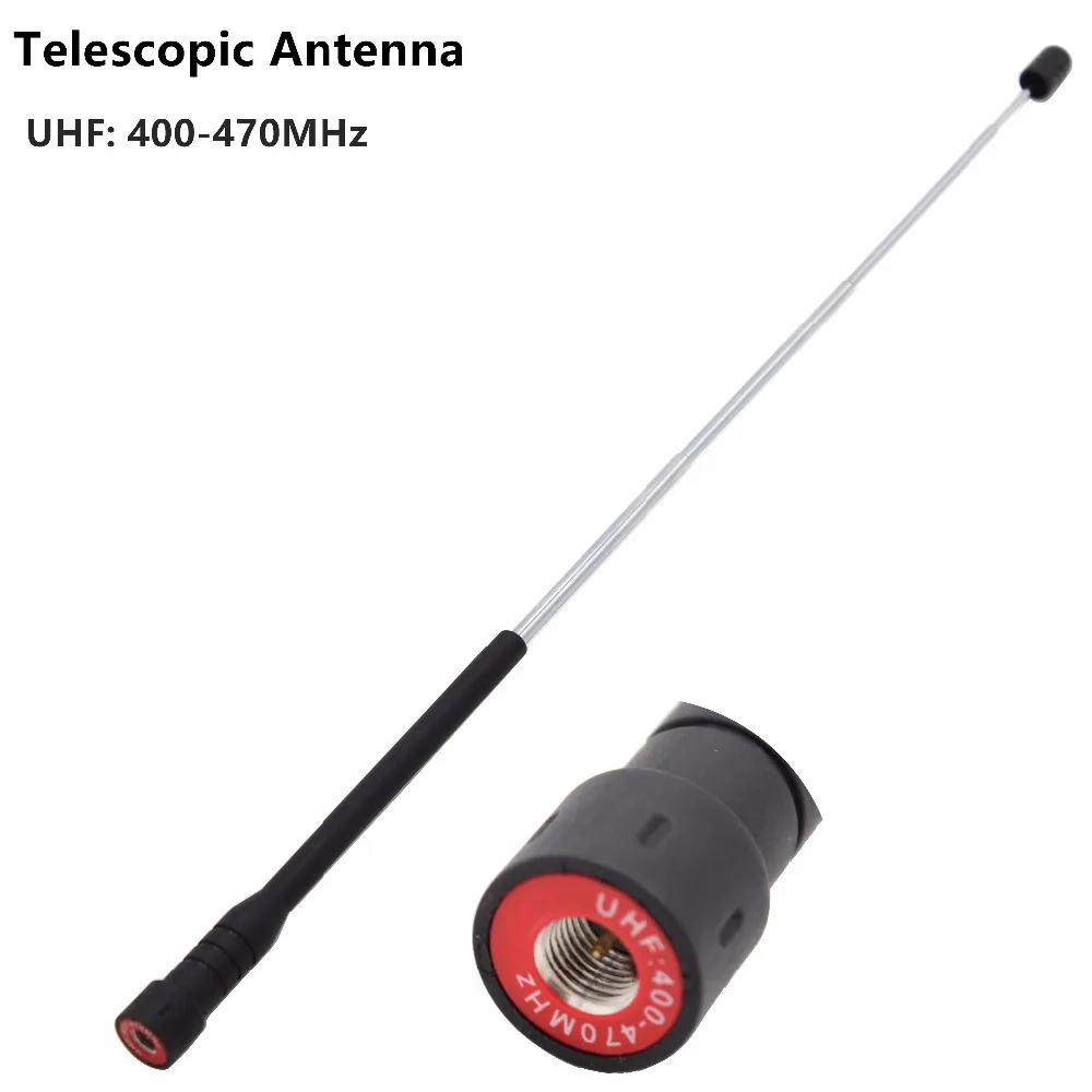 UHF 400 470MHz SMA Male Connector Telescopic Antenna for Handheld Two