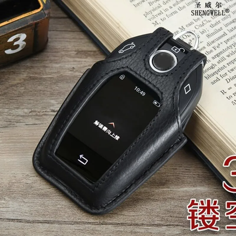 Чехол для ключей из натуральной кожи чехол BMW 7 серии 730Li 740Li|leather car key wallet|car walletkey