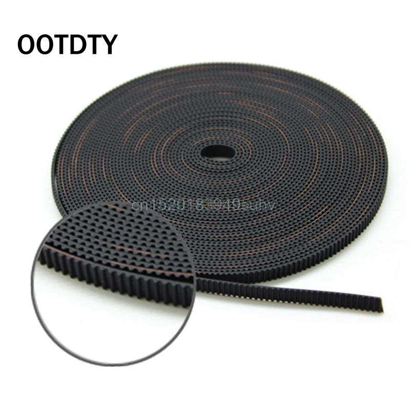 

OOTDTY 3D Printer Parts Accessories Rubber 10m Synchronous Timing Belt 2GT 6mm For RepRap 3D Printer Pulley New