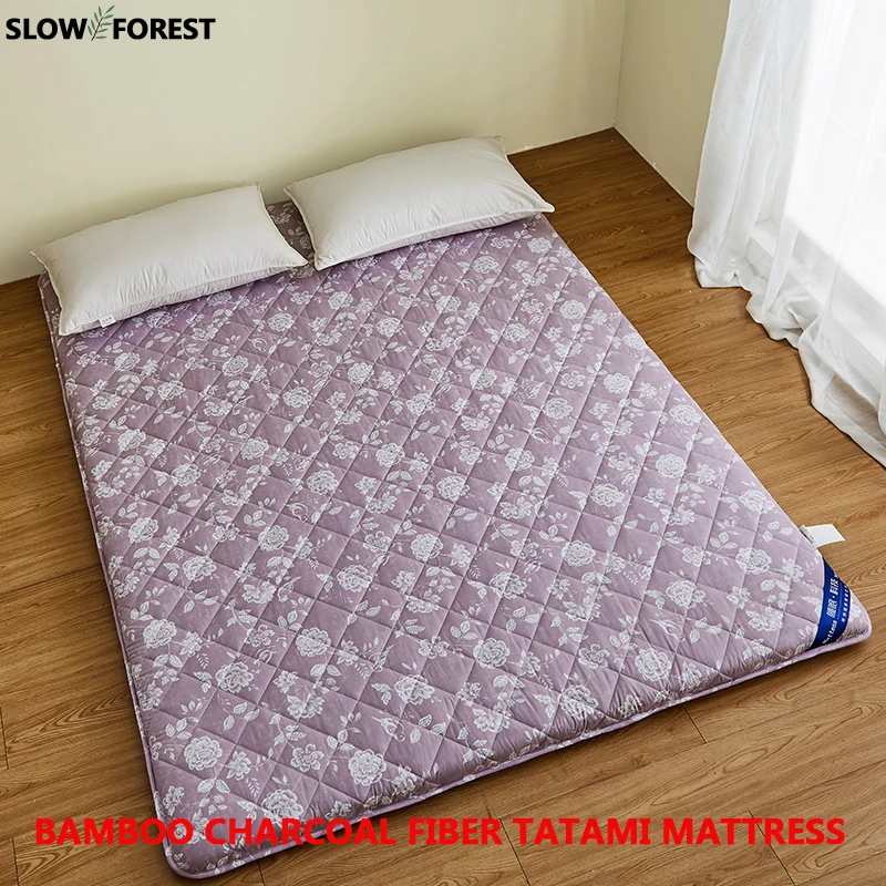 

Slow Forest Queen Mattress Sleeping on Floor Mat Folding Mats without Pillows Cusion Tatami Mat 7cm Thickness for Bedroom