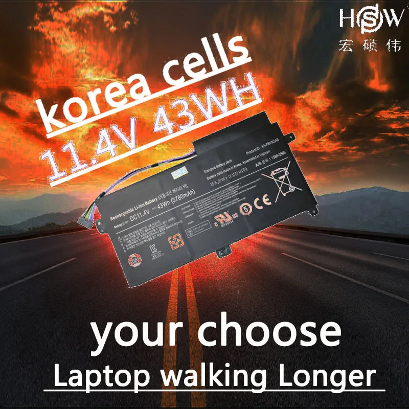 Аккумулятор для ноутбука HSW батарея Np470r5e Np470 Np510 370r4e 510R Np370r4e akku 11 4 в 3780 Вт/мАч |