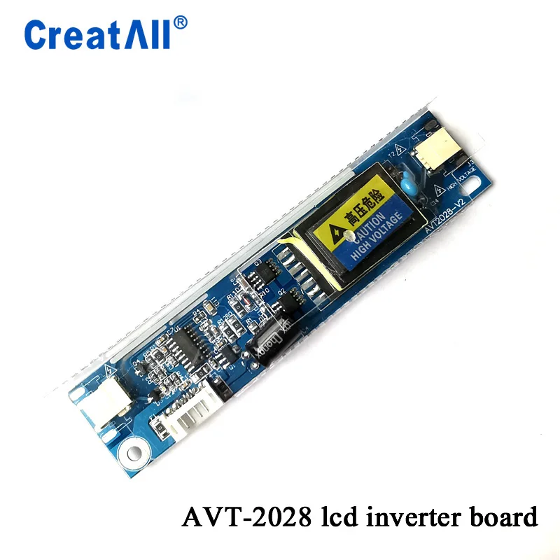 100 шт./лот AVT2028 маленький порт Универсальный 2 лампа CCFL подсветка инверторная плата входное напряжение 10-28 в для 15-22 дюймов мониторы