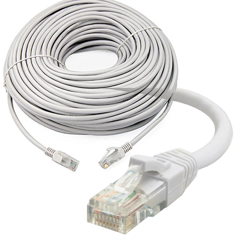 Cable de red LAN RJ45 Cat5e, Cable Ethernet de Cable corto Largo de 20m, 30m, 50m para sistema NVR CCTV de 3.0mp, 4.mp, 1080p, y cables| - AliExpress