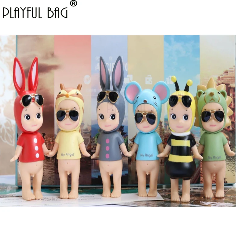 

2017 6pcs/set sonny Angel Action figure 8cm mini animal series sonny Angel PVC model figures toys dolls for children best gifts