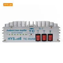 2017 HYS Walkie Talkie Power Amplifier 50W VHF UHF140-150&460-470MHz Portable Transceiver Ham Handheld Radio TC-VU50