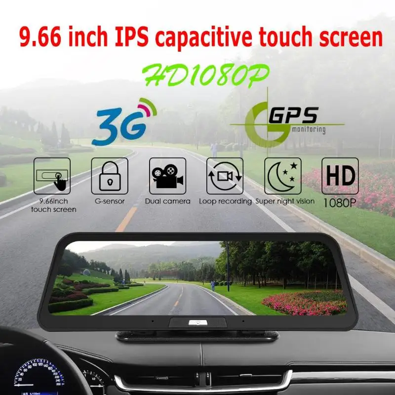 

E96 Full HD 1080P Car DVR Camera 3G Android 5.1 GPS Navigation Dual Lens Night Vision Digital Video Recorder Dashcam