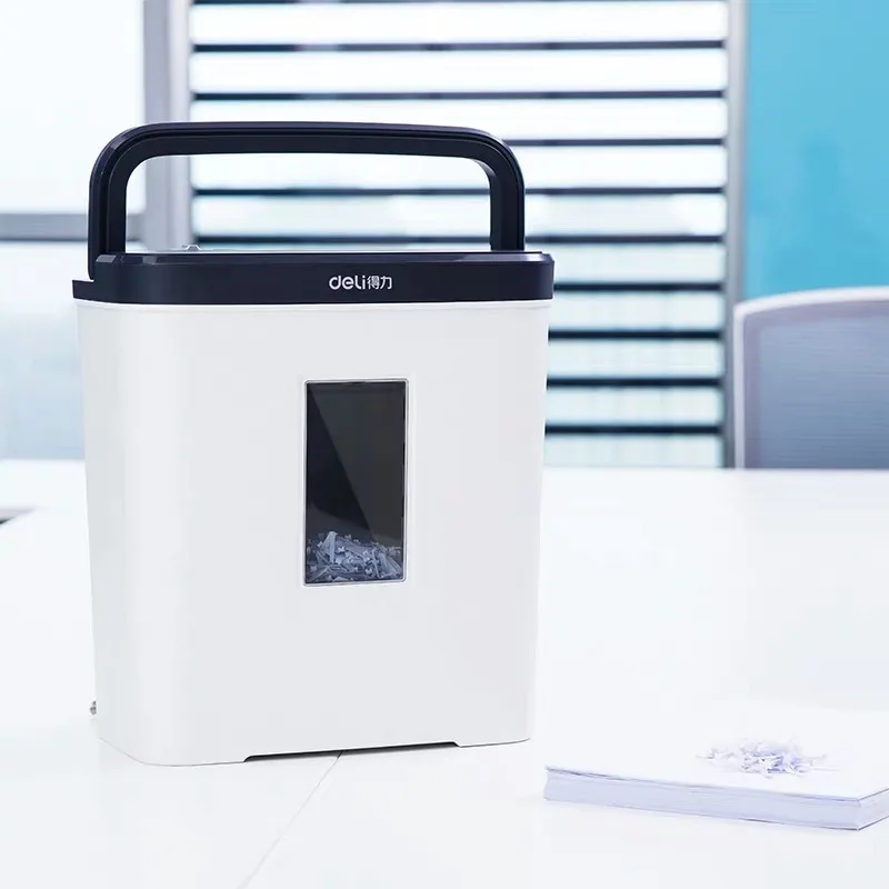 

Deli 9939 Mini Cross cut electric paper shredder office cd 12L volume continuous shredding 5 sheets 4x25mm Level 4 security