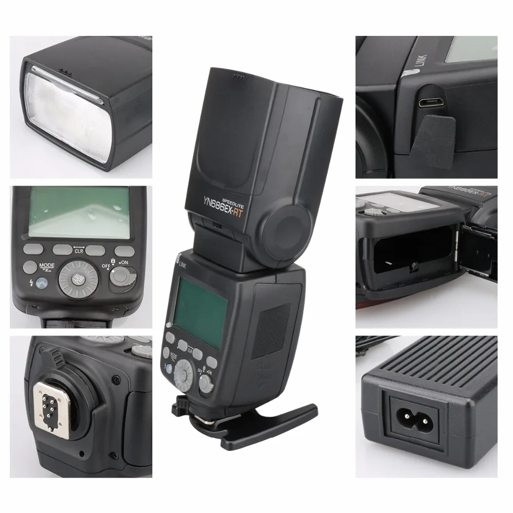 

YONGNUO YN686EX-RT ETTL Wireless Speedlite Flash with Lithium battery for Canon High Guide Number HighSpeed SYNC Function