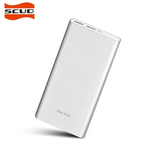 Scud полимер power bank мини тонкий 20000 мАч внешний портативный аккумулятор мобильное зарядное устройство dual usb powerbank 20000 мАч