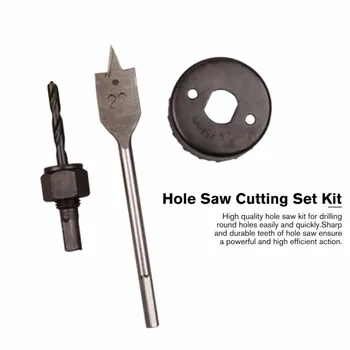 

3PCS Hole Saw Cutting Set Kit Wood Metal Cutter 54mm high quality Mandrels Saws Core Drill Bits Twist Door Lock Installation
