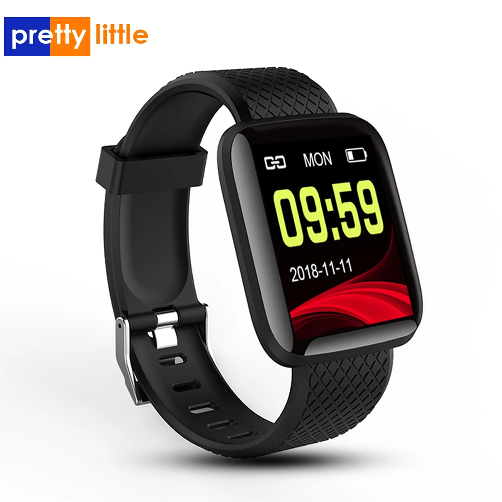 

116plus Smart Watch Blood Pressure Measurement Waterproof Fitness Tracker Watch Heart Rate Monitor Pedometer Smart Band Men