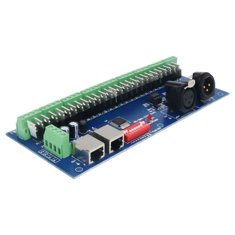 27CH Easy DMX512 декодер 27-канальный DMX контроллер светодиодный привод имеет (XLR &amp RJ45) 9