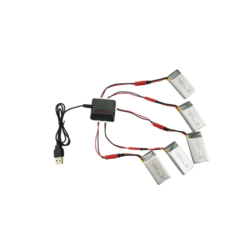 Литиевая батарея для SYMA X56 X56W X54HW 5 шт 3 7 V 850mah с в 1 зарядным устройством складные