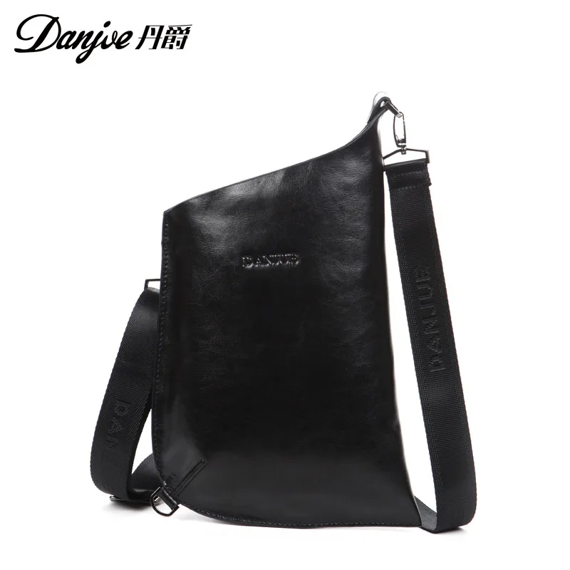 Men 100 Genuine Leather Shoulder Bag Fashion Briefcase Dumpling Bag