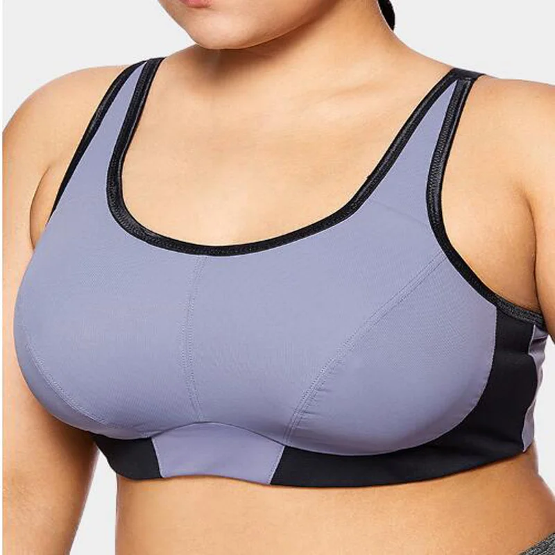 Women's Plus Size Breathable Sports Bras Professional Workout Comfy Yoga Gym Fitness Bras High Impact Activewear Running Bras3