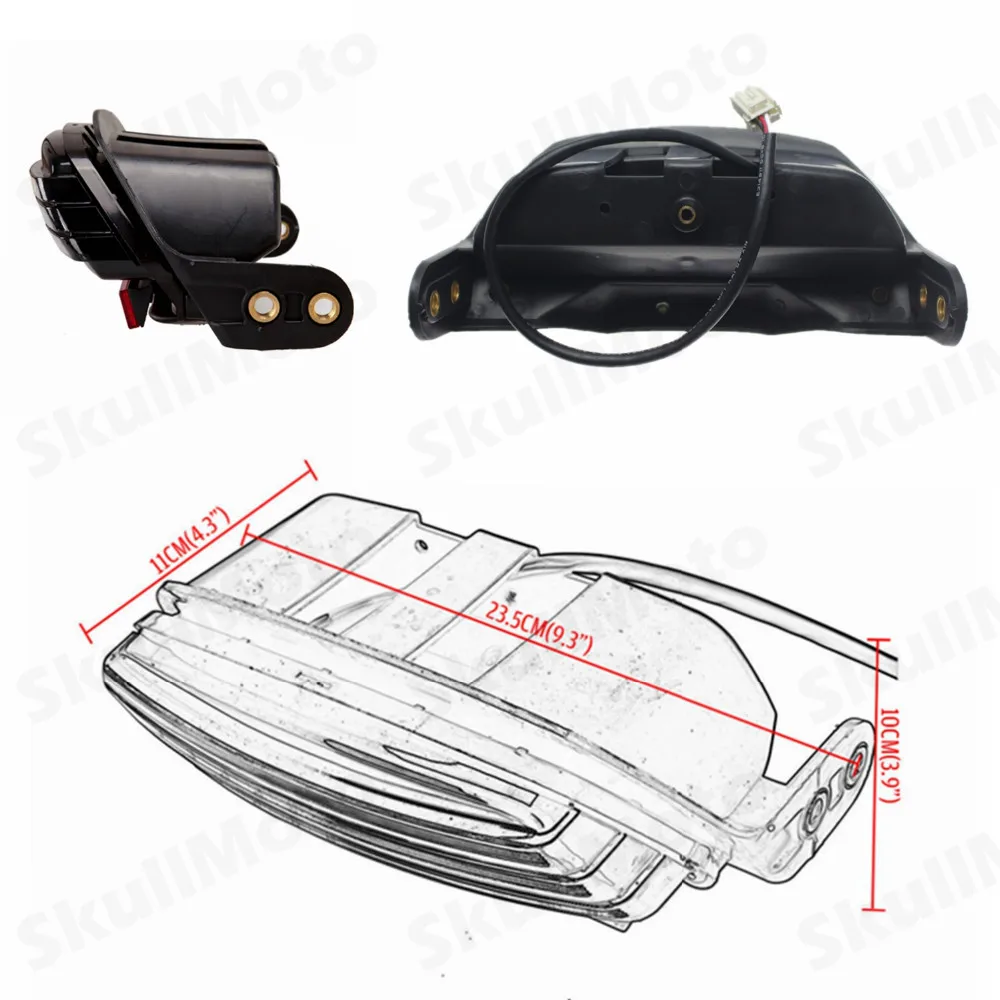 Мотоцикл светодиодный фонарь светильник Tri-бар крыло бег стоп светильник лампа w/кронштейн для Harley Softail FXSTB FXSTC 2006