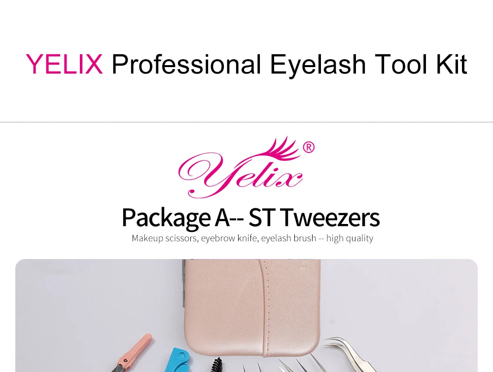 Conjunto de Ferramentas Acessórios de Maquiagem para os Olhos Profissional Vetus Pinças Cílios Extensão Beleza Sobrancelha Ferramentas Kit Case 6 de maquiagem para os olhos caso