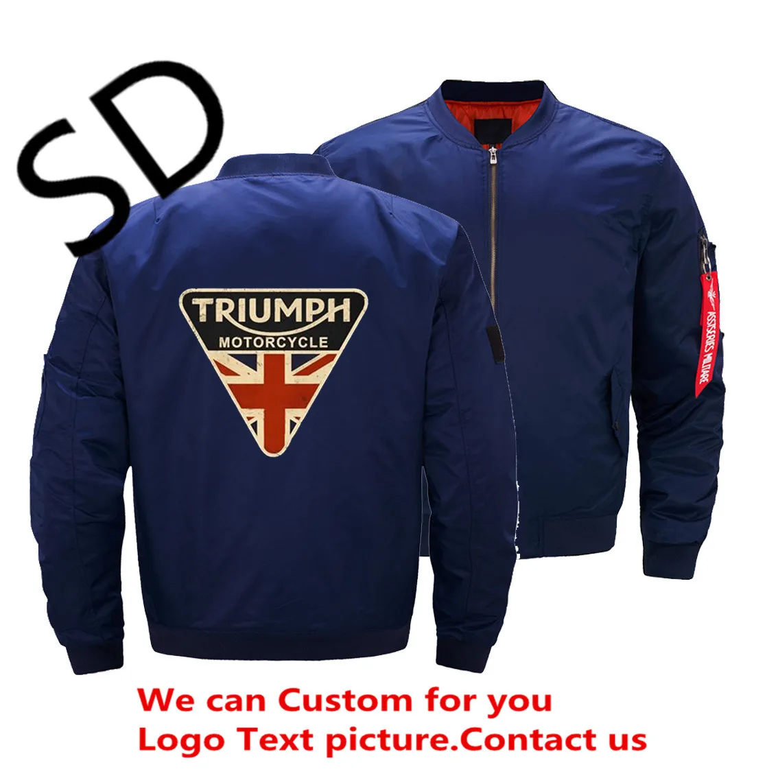 Union Jack Triumph Motorcycle Uk Flag 