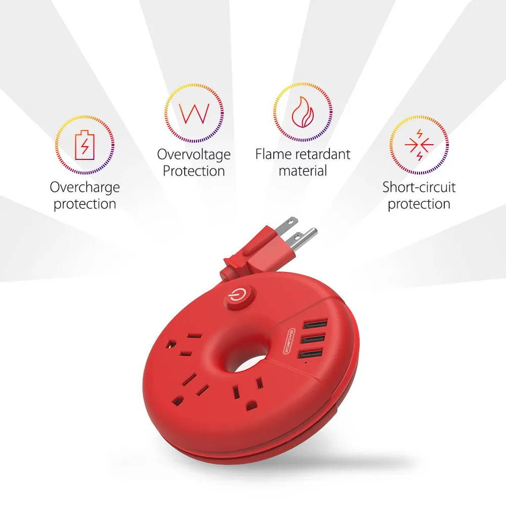 NTON POWER оригинальная дорожная лента питания USB удлинитель портативная умная