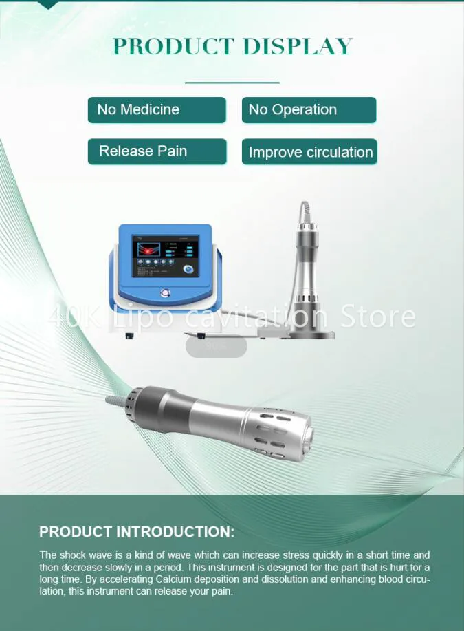 Электронное оборудование для шоковой терапии/Портативная ударная волна/Ударная Волна терапия цена