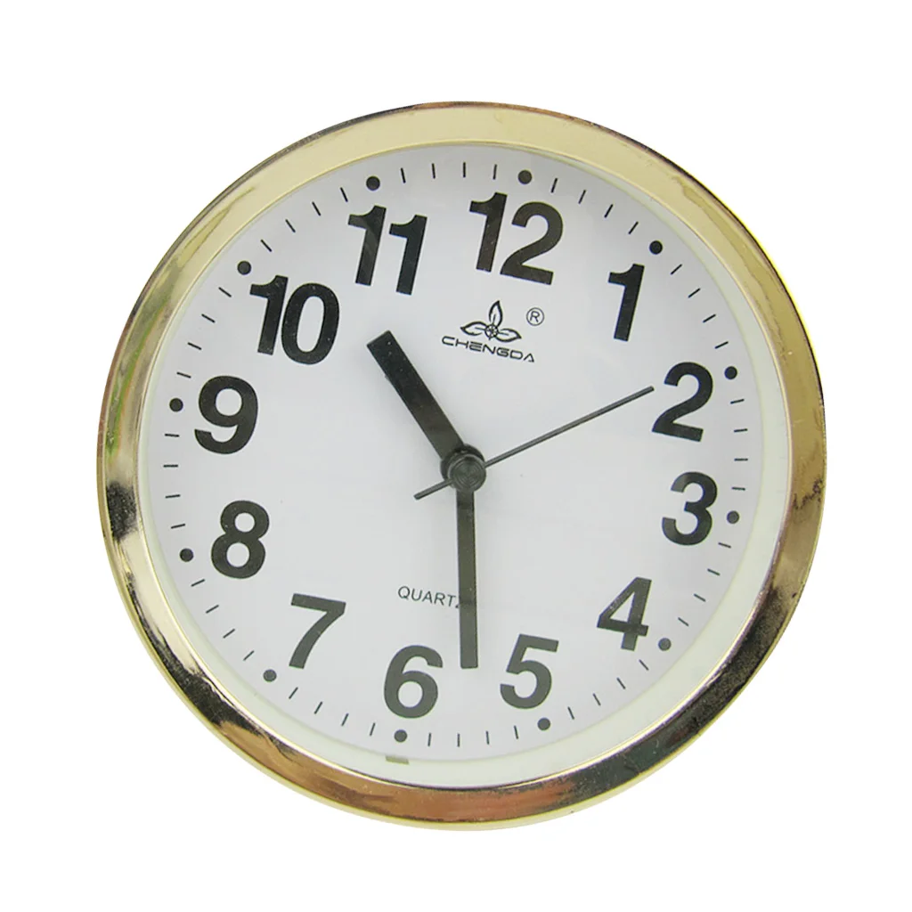 Modern Multi Shaped Portable Desk Clock Alarm Clock Quartz Gold Frame Decor Home Office Study
