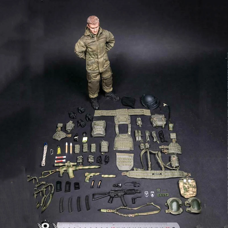 Полный набор кукла-солдат для сбора damtoys 78059 1/6th 8th Юбилей издание российского спецназа МВД SOBR Рысь игрушка