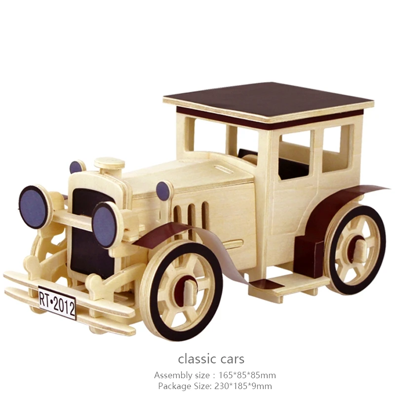 3D деревянная головоломка для детей и взрослых, автомобильная головоломка, деревянная игрушка, Военная серия, Обучающие Развивающие сборные игрушки