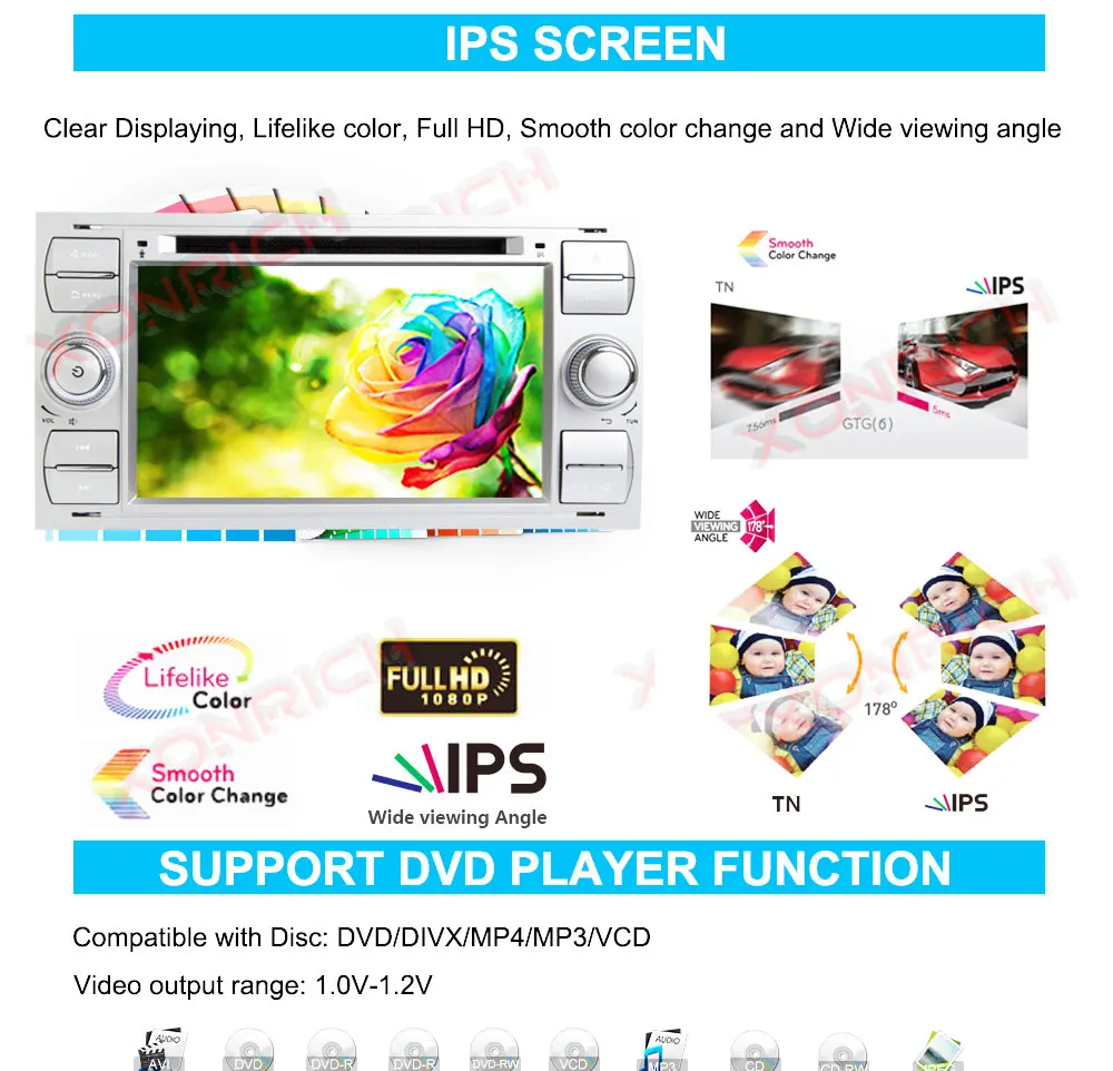 Best Autoradio 2Din Android Car Stereo DVD Multimedia Player For Ford Focus 2 Mondeo 4 C-Max S-Max Ford Fiesta Kuga Fusion Galaxy DSP 11