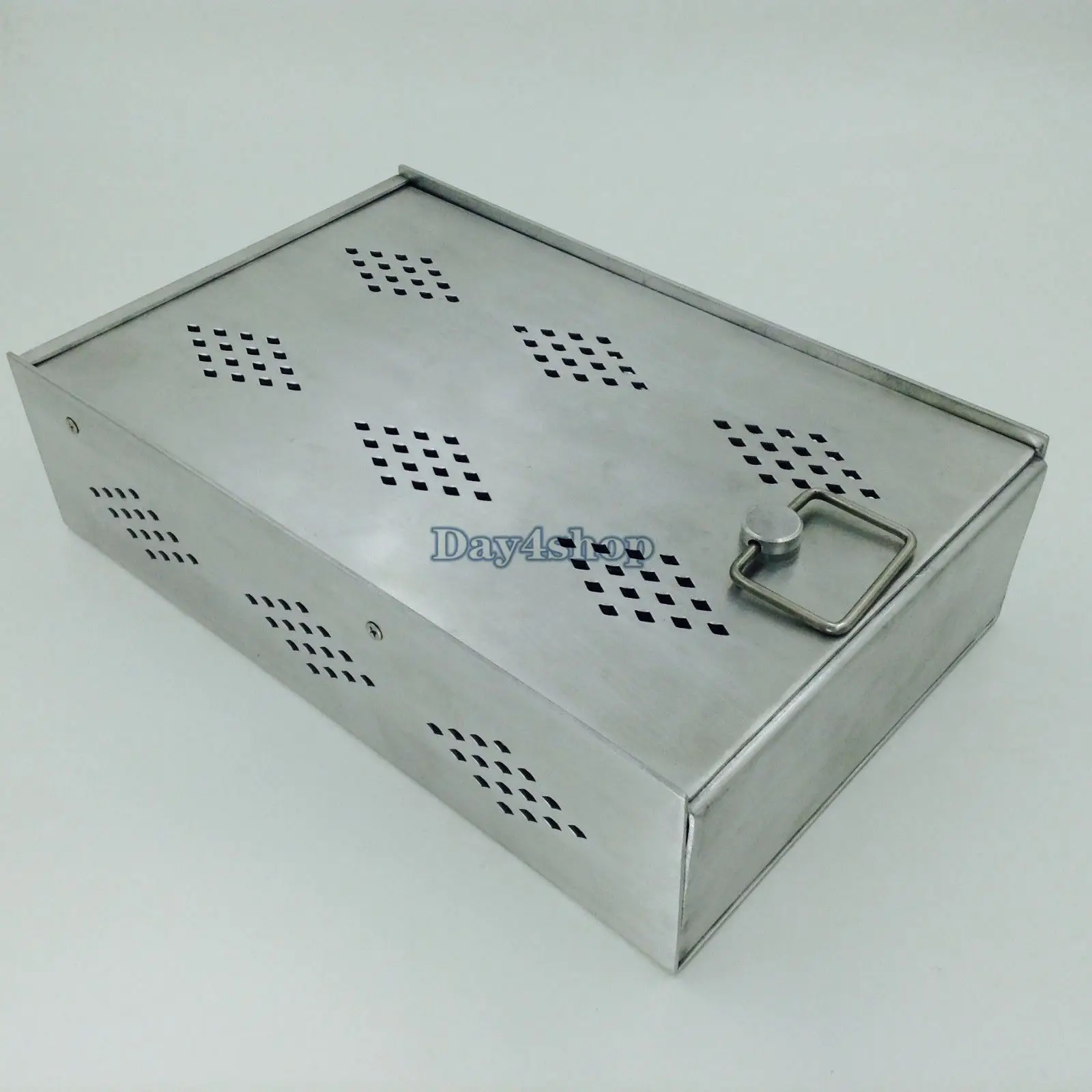 

New Aluminium sterilization tray with silicone mat Dental surgical instruments