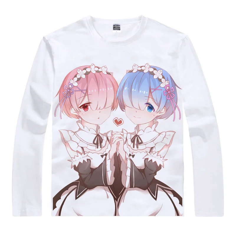 Coolprint японский Футболка с изображением в стиле аниме Re:Zero KARA Hajimeru Isekai жизнь другой