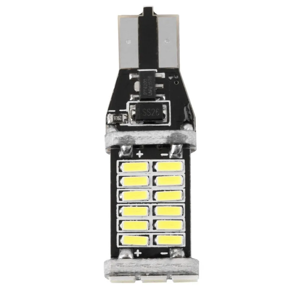 Комплект из 2 предметов высокого Мощность 9 W T15 W16W 30 4014 SMD светодиоды светодиодный светильник стайлинга автомобилей Canbus Включите Singal тормоз лампа стоп-сигнала светодиодные лампы 12 V 24 V