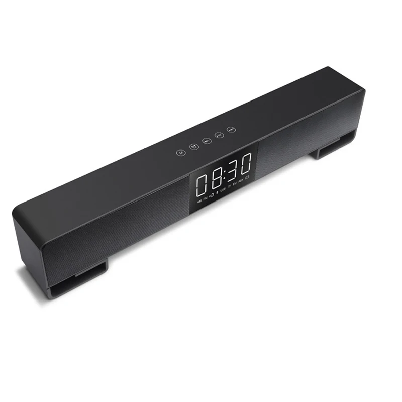 

Portable BT2 Bluetooth Speaker Wireless Subwoofer Powerful Deep Bass Stereo Subwoofer USB 3.5mm for Home Theatre time Display