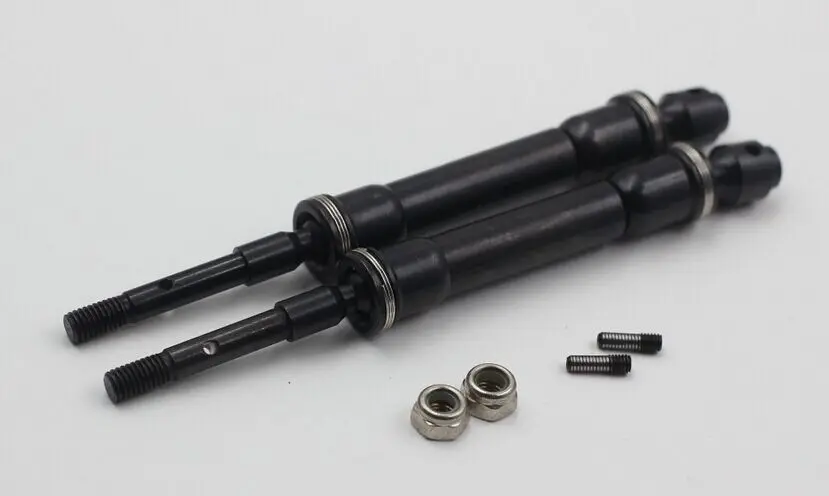 RCSUQARE Hardened Steel Rear CVD axles set for Traxxas Slash Stampede 4x4 Rally