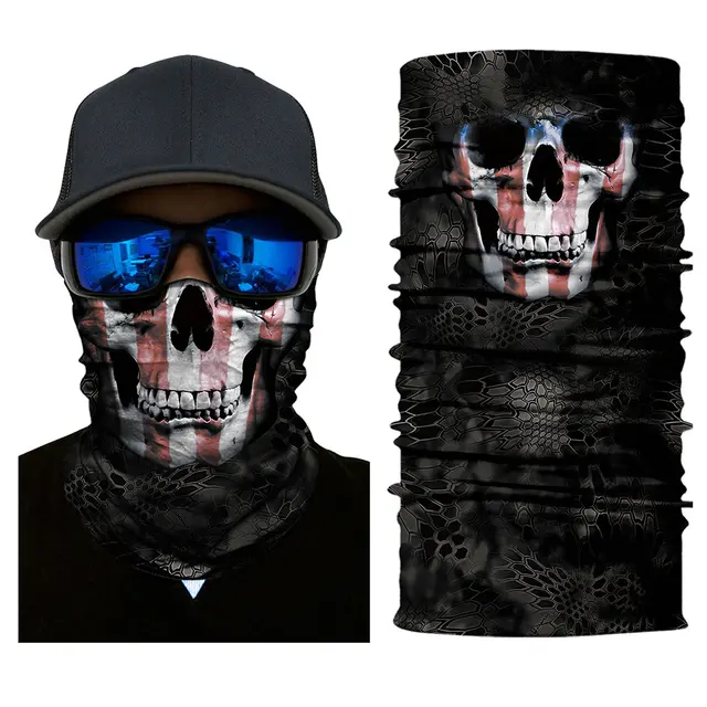 Cool Balaclava Skull Mask Motorcycle Windproof Balaclavas Black Face