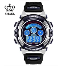 Hot Sale SMAEL Brand LED Digital Watches for Kids 50M Waterproof Cartoon Watch Kids Boys Digital Display Children Gifts WS0508B