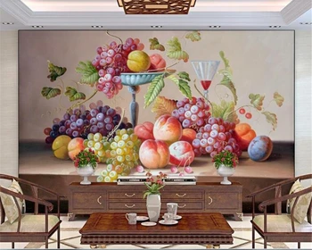

beibehang Waterproof TV Background 3D Wall Sticker Living Room Wallpaper Fresh Fruit Photo Mural Bedroom Decor 3d wallpaper