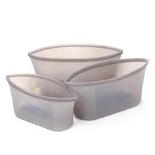 Пищевая силиконовая сумка для хранения, Герметичная сумка для хранения на молнии, сумка для хранения детского питания, Экологичная портативная герметичная вакуумная свежая сумка Ba