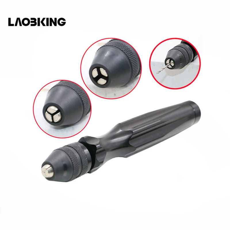 

Portable Alloy Brick Punch Precision Pin Vise Manual Hand Twist Drill Tackle Tools