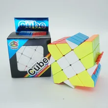 Fanxin Hot-wheel волшебный куб 4x4x4 Hot Transfer Puzzle Cube Интеллектуальные Игрушки для соревнований вызов-красочные