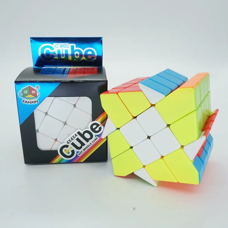 

Fanxin Hot-wheel Magic Cube 4x4x4 Hot Transfer Puzzle Cube Intelligent Toys for Competition Challenge - Colorful