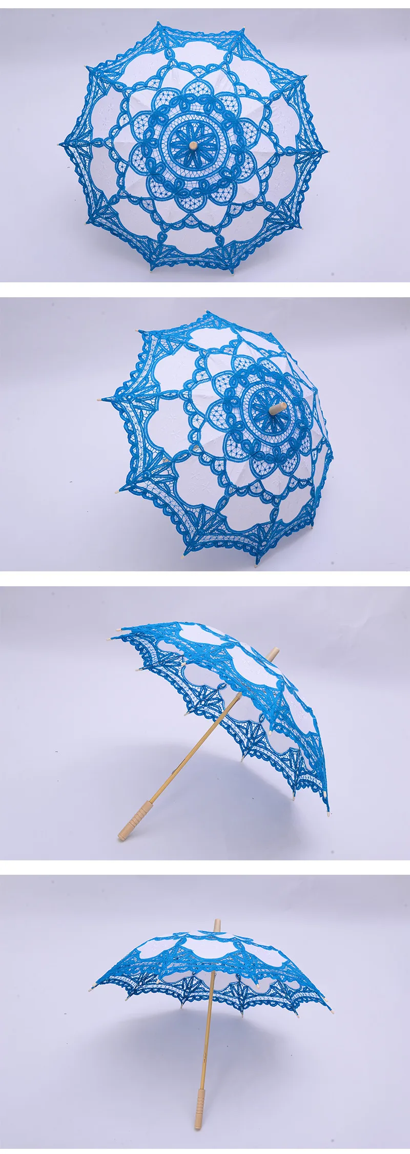 H& S свадебный зонтик винтажный Викторианский кружевной ручной открытый Свадебный зонтик для невесты для свадебного душа декоративный зонтик