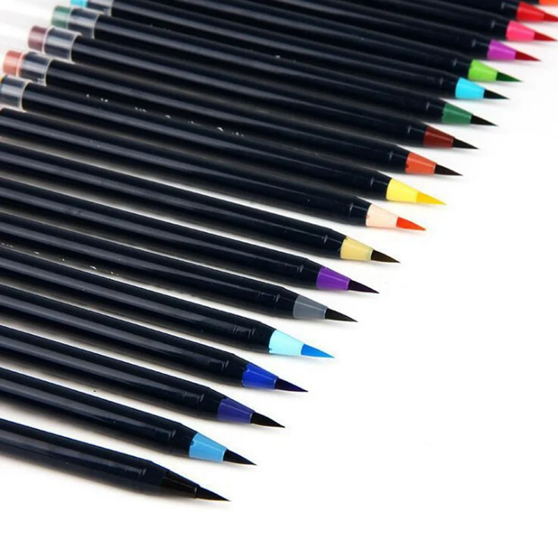 

Multicolour Pen Soft Head Calligraphy Brush Pen Beautiful Water Color Pen Brush Colorful Spring Art Marker
