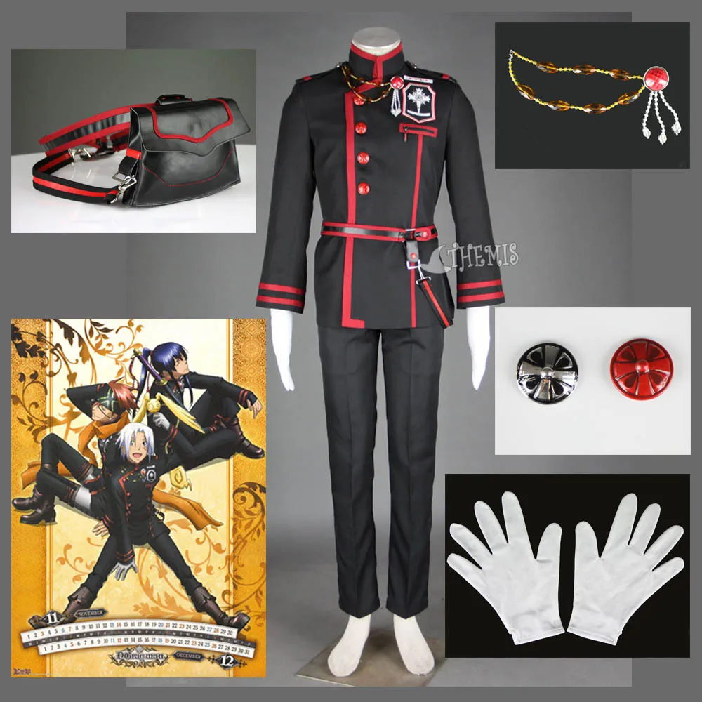 Athemis Новый D.Gray man Allen Walker Косплей Костюм на заказ крутые черные мужские костюмы