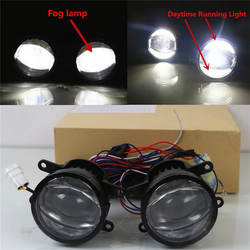 Car Flashing Safety Driving 2pcs 3.5 Inch DRL Daytime Running Lights