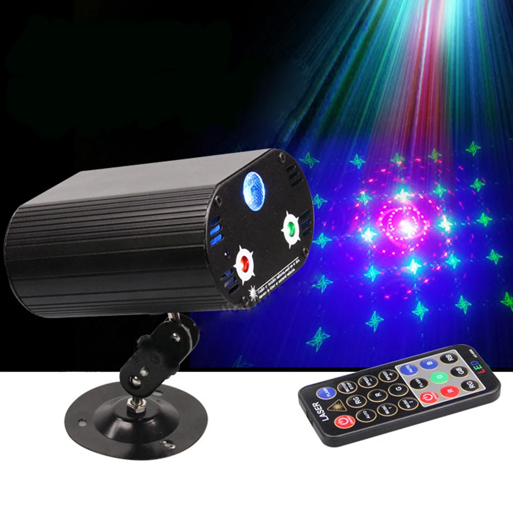 Professional 3 Lens 36 Patterns Stage Lights RG BLUE LED Stage laser